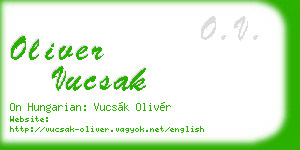 oliver vucsak business card